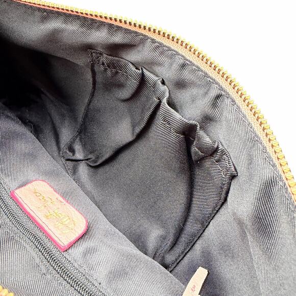 Elliott Lucca Blush Leather Crossbody Bag Chain Strap Zip Pocket - Picture 8 of 14